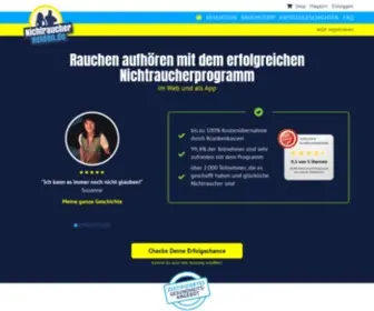 Nichtraucherhelden.de(Rauchen aufhören mit dem Online) Screenshot