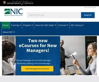 Nicic.gov(The National Institute of Corrections) Screenshot