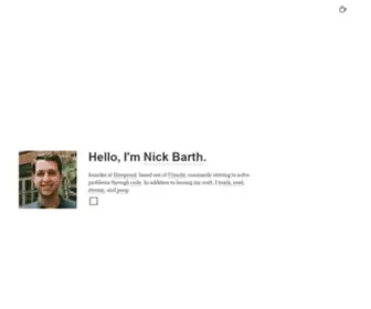 Nick-Barth.com(Nick Barth) Screenshot