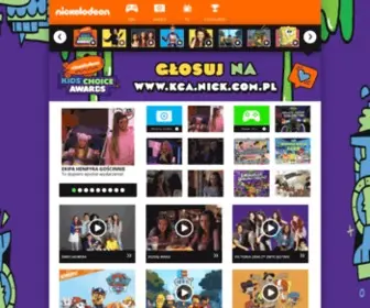 Nick.com.pl(Oficjalna strona Nickelodeon Polska) Screenshot