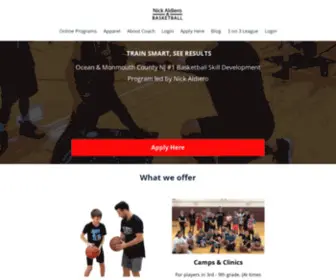 Nickaldiero.com(Nick Aldiero Basketball) Screenshot