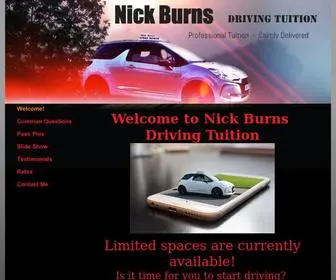 Nickburnsdrivingtuition.co.uk(Introduction to the company with rough outline of what) Screenshot