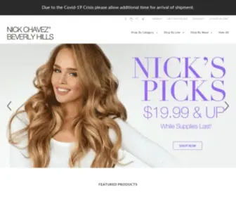 Nickchavezbeverlyhills.com(Nick Chavez Beverly Hills Hair Care Products) Screenshot