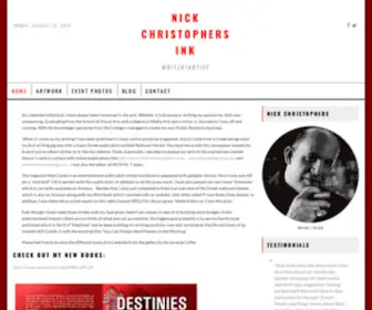 Nickchristophers.org(NICK CHRISTOPHERS INK) Screenshot