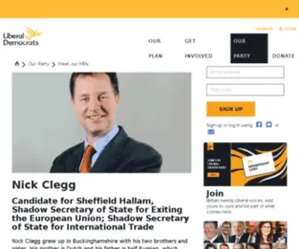 Nickclegg.com(Nick Clegg) Screenshot