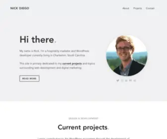 Nickdiego.com(My personal blog. This site) Screenshot