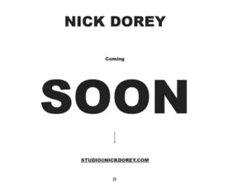 Nickdorey.com(Landing Page) Screenshot