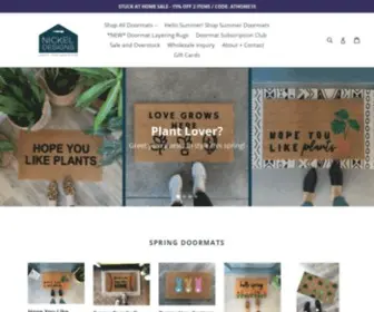 Nickel-Designs.com(Custom-Made Doormats) Screenshot