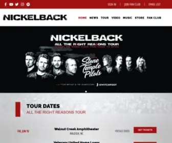 Nickelback.com(Nickelback) Screenshot