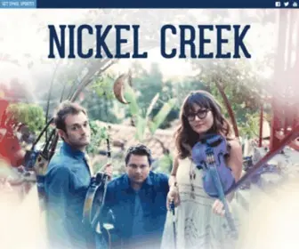Nickelcreek.com(Nickel Creek) Screenshot