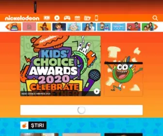 Nickelodeon.ro(Jocuri, videoclipuri şi emisiuni pentru copii) Screenshot