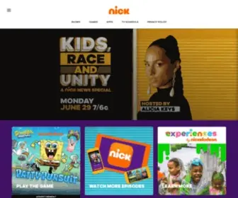 Nickelodeon.tv(Nickelodeon Nederland & België) Screenshot