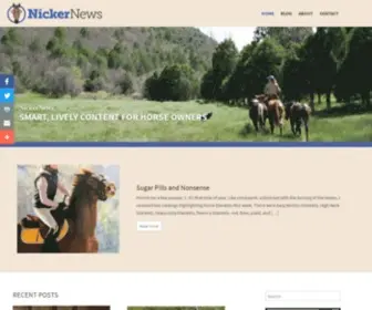 Nickernewsblog.com(NickerNews Horse Blog) Screenshot