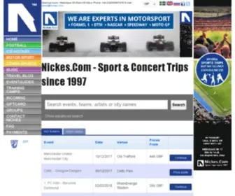 Nickes.com(Fotbollsresor) Screenshot