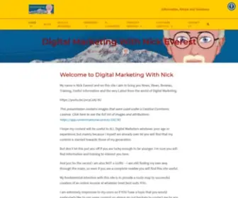 Nickeverest.com(Digital Marketing With Nick Everest) Screenshot