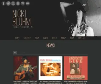 Nickibluhm.com(Nicki Bluhm) Screenshot