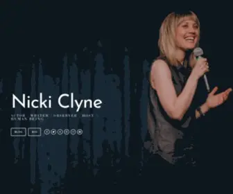 Nickiclyne.com(Website and blog) Screenshot