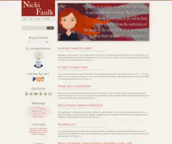 Nickifaulk.com(Birthplace of the Process of Illogical Logic) Screenshot