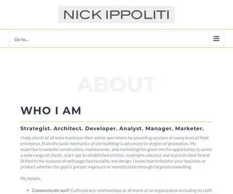 Nickippoliti.com(Strategist) Screenshot