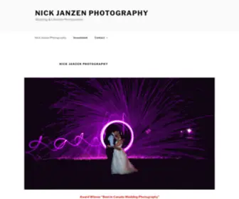 Nickjanzenphotography.ca(Wedding & Lifestyle Photographer) Screenshot