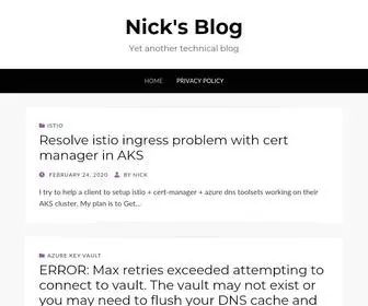 Nickkou.me(Nick's Blog) Screenshot