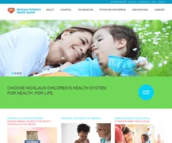 Nicklaushealth.org(Nicklaus Children’s Health System) Screenshot