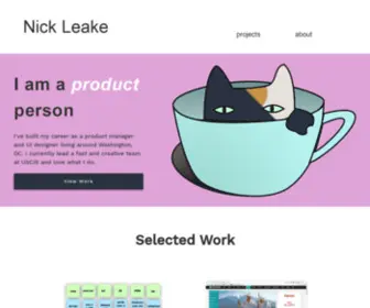 Nickleake.com(Nick Leake) Screenshot
