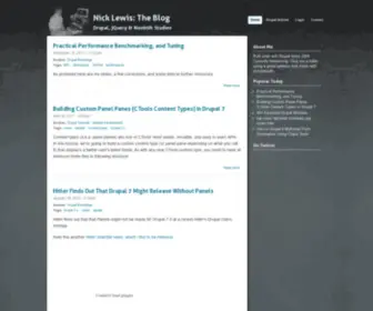 Nicklewis.org(The Blog) Screenshot