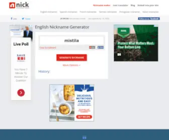 Nicknamemaker.net(Nickname generator) Screenshot
