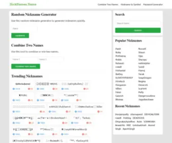 Nicknames.name(Nginx) Screenshot