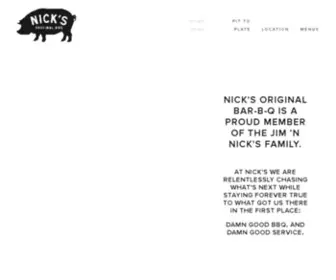 Nicksbarbq.com(Nick's Bar) Screenshot