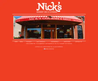 Nicksgourmetdeli.com(Nicks Gourmet Deli) Screenshot