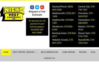 Nickspestcontrolky.com(Nick's Pest Management) Screenshot