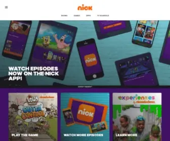Nicktv.com(Nickelodeon) Screenshot