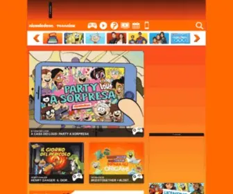 Nicktv.it(Il sito ufficiale di Nickelodeon) Screenshot