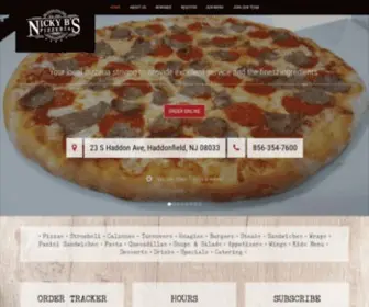 Nickybs.net(Nicky B's Pizza) Screenshot