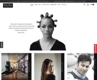 Nickyoliver.com(Hairdressers Manchester Northern Quarter) Screenshot