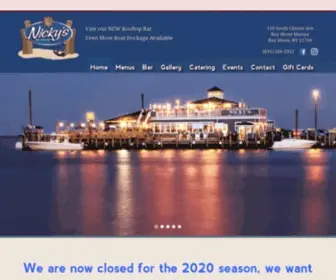 Nickysonthebay.com(Waterfront Seafood Restaurant) Screenshot