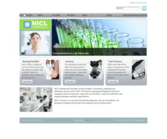 Nicl.com(NICL Laboratories) Screenshot