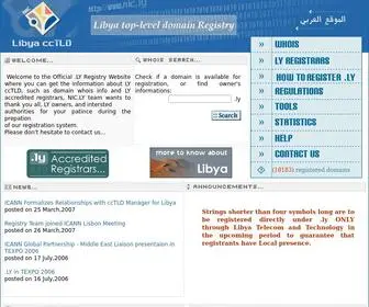 Nic.ly(Libya ccTLD) Screenshot