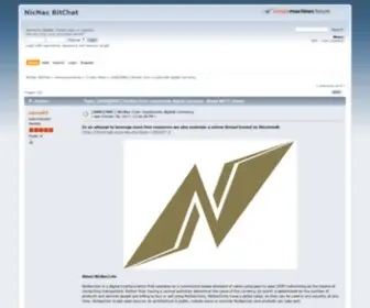 Nicnaccoins.com(NicNac Coin) Screenshot