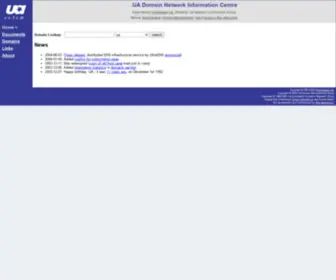 Nic.net.ua(UA Network Information Centre) Screenshot