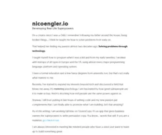 Nicoengler.io(Nico Engler) Screenshot