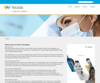 Nicolai-Medizintechnik.de(Nicolai) Screenshot