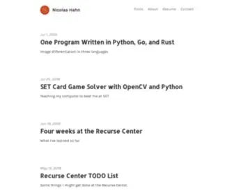 Nicolas-Hahn.com(Nicolas Hahn) Screenshot