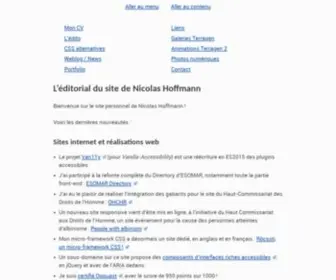 Nicolas-Hoffmann.net(XHTML/CSS, HTML5, Terragen 2 & Photo) Screenshot
