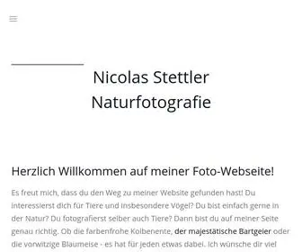 Nicolas-Stettler.ch(Naturfotograf und Tierfotograf Nicolas Stettler aus der Schweiz) Screenshot