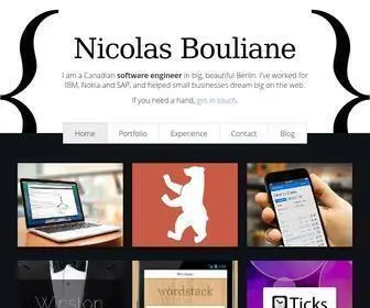 Nicolasbouliane.com(Nicolas Bouliane) Screenshot