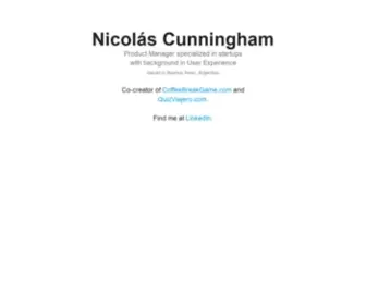 Nicolascunningham.com(Nicolás Cunningham) Screenshot