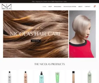 Nicolashair.com(The Nicolas brand) Screenshot